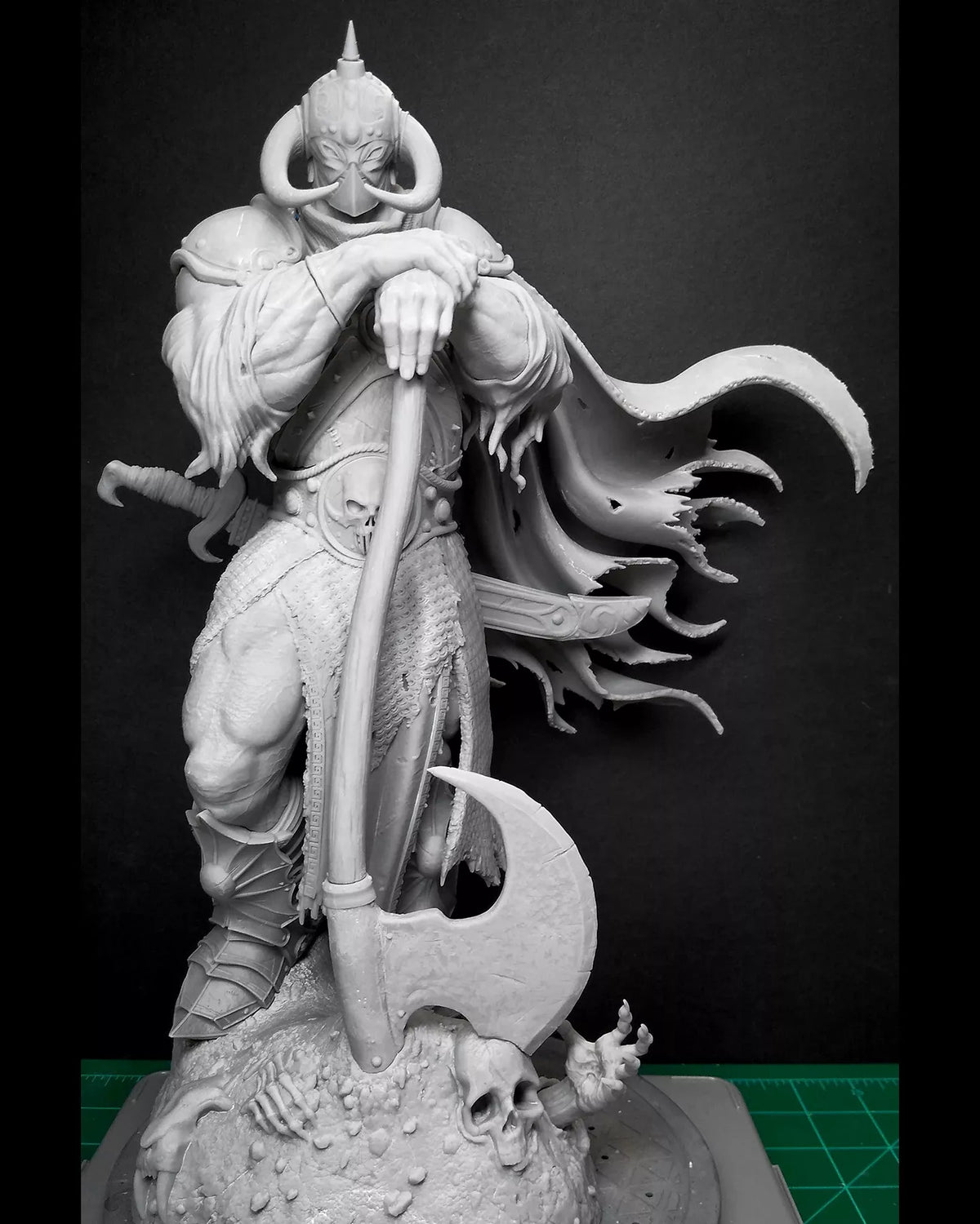 Death Dealer STL Premium 3D Printable Statue Full Pack and Bust by Visceral Studios – gallery view 3