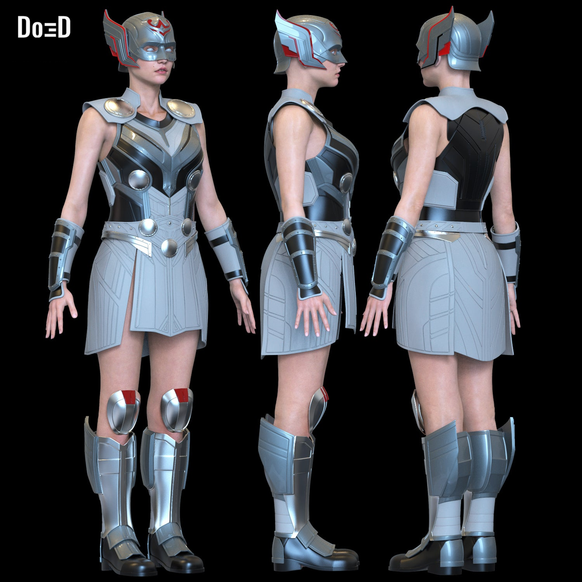 Mighty Thor Love & Thunder Full Armors Helmet 3D Printable Model STL File #MT29