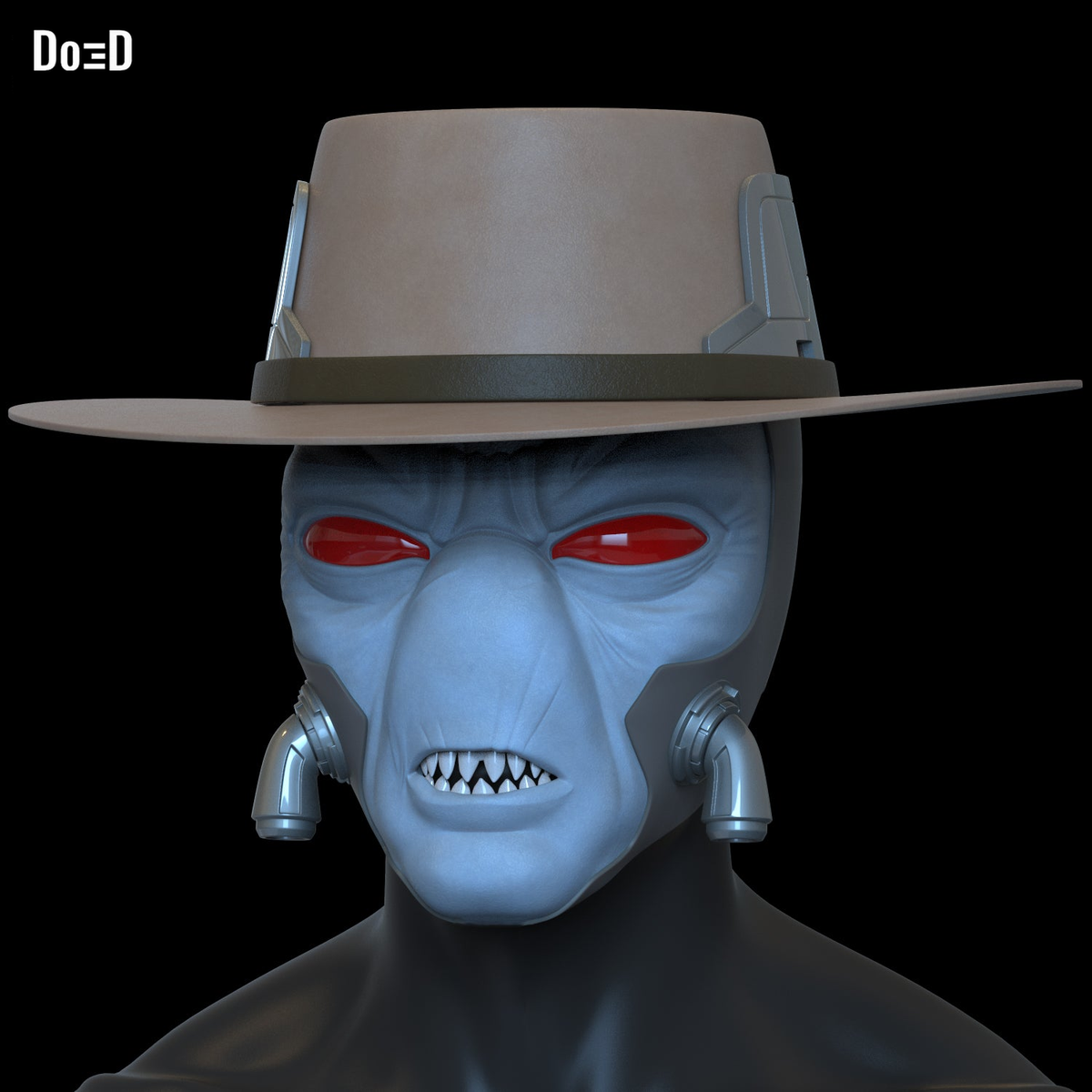 Cad Bane Hat and Mask Star Wars Helmet | 3D Printable Model STL FILE #CB39