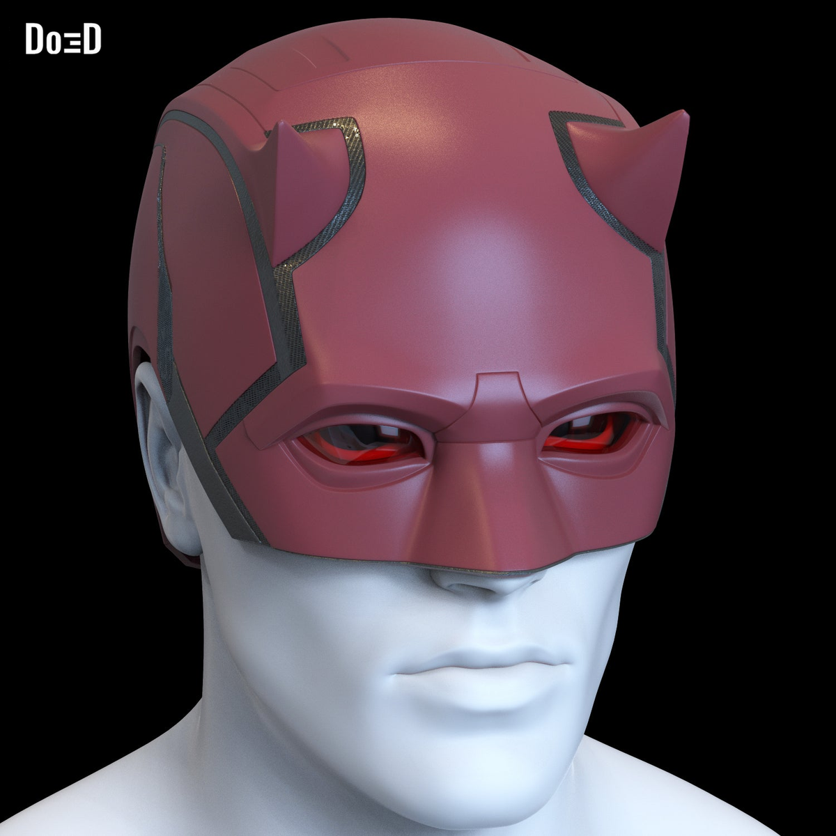 Daredevil V2 Helmet Matt Murdock Mask | 3D Printable Model Print File STL #D498