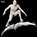 Green Goblin Glider Hover Board | 3D Printable Model Print File #GG09