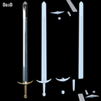 Captain Carter Sword What If Peggy Carter 3D Printable Model #CC74