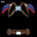 Captain Carter Shoulder Armor Belt Pouch Harness Buckle 3D Printable Model #CC13