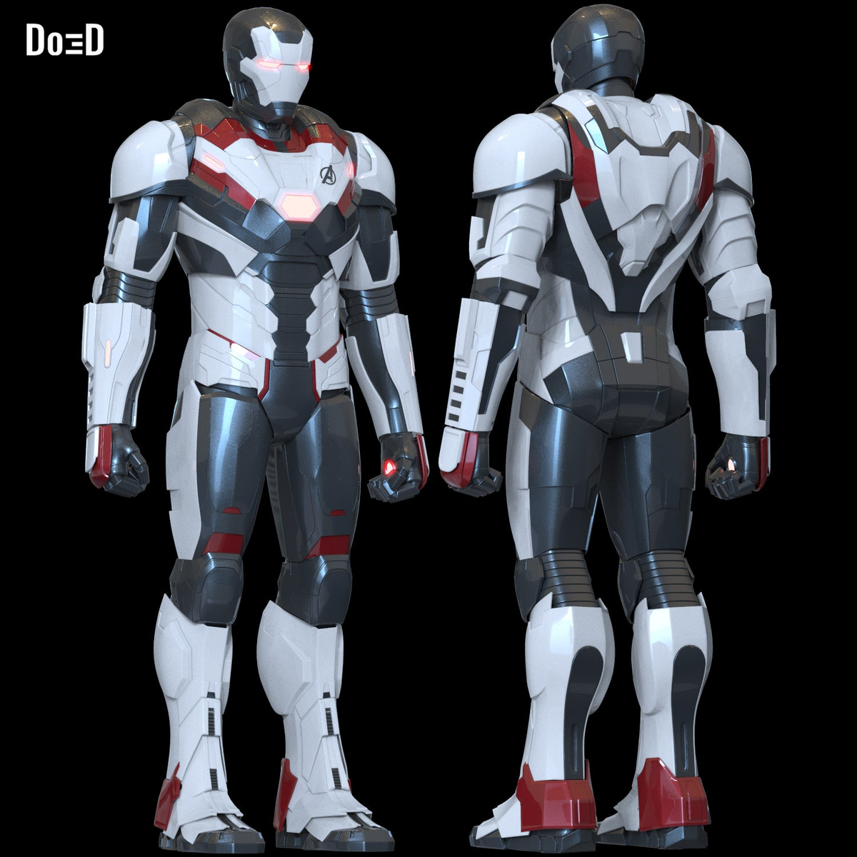 Iron Man Avengers Team Suit Armor Mark VI MK 6 Endgame 3D Printable Model #A591