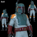 Boba Fett Star Wars Armors Mandalorian Movie Style 3D Printable Model STL #BM52