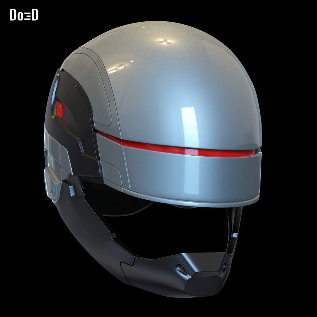 Robocop 2014 Silver Helmet | 3D Printable Model Print File STL #R14
