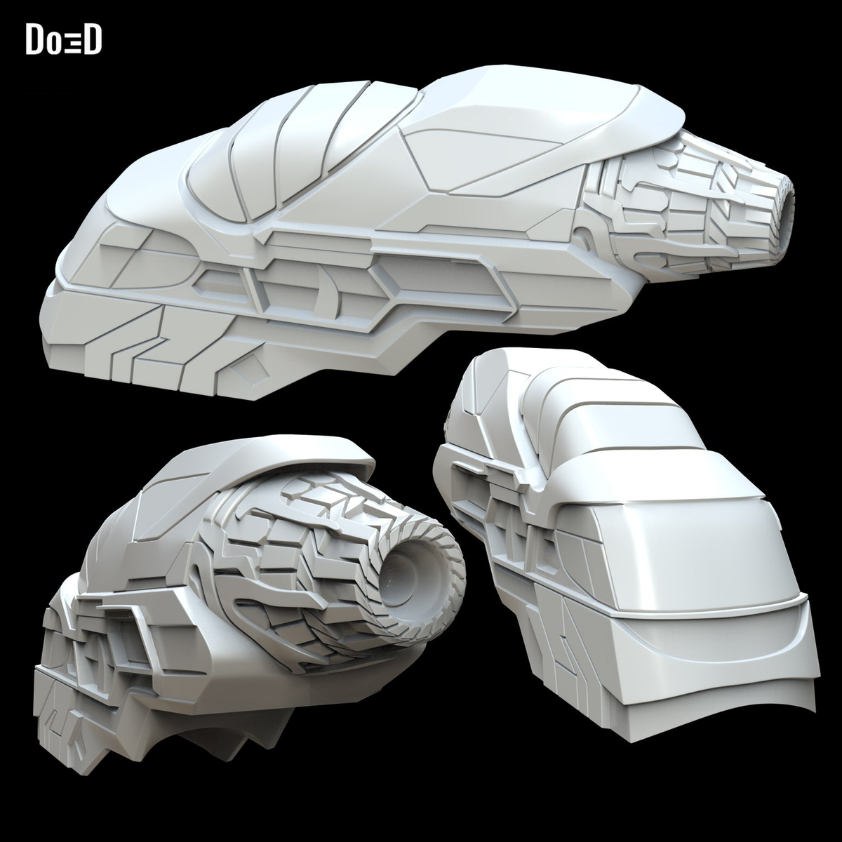 Left Forearm Shooter Weapon for Iron Man Mark 50 MK L | 3D Model Project #4318
