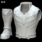 Thanos Vest Armor, Shin, and Boots | 3D Model Project #4418