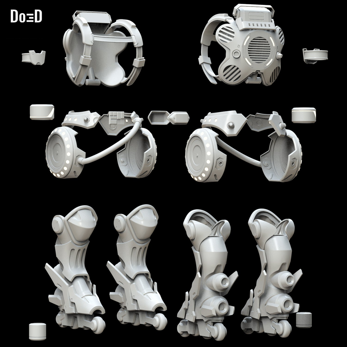 Lucio Equalizer Overwatch Skin Cosplay Armor | 3D Model Project #5263