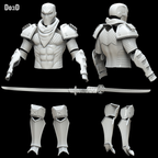 DeathStroke Prime 1 Mecha Armor + Sword | 3D Model Project #5087