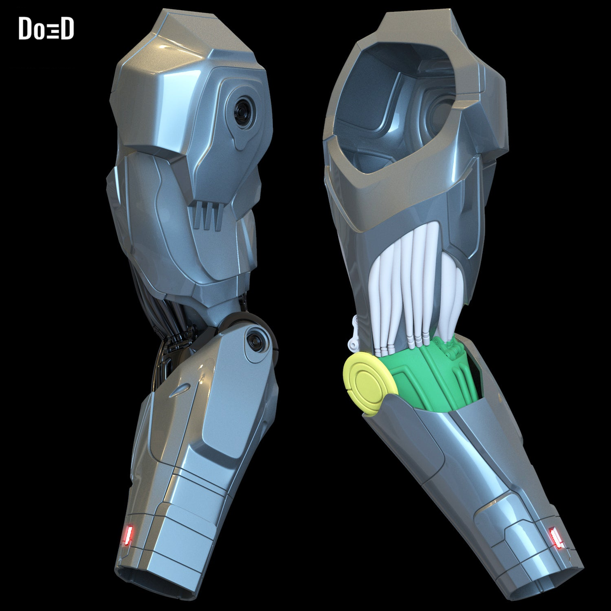 3D Printable Model: Robocop 2014 Silver Arm | File Format: STL #N50