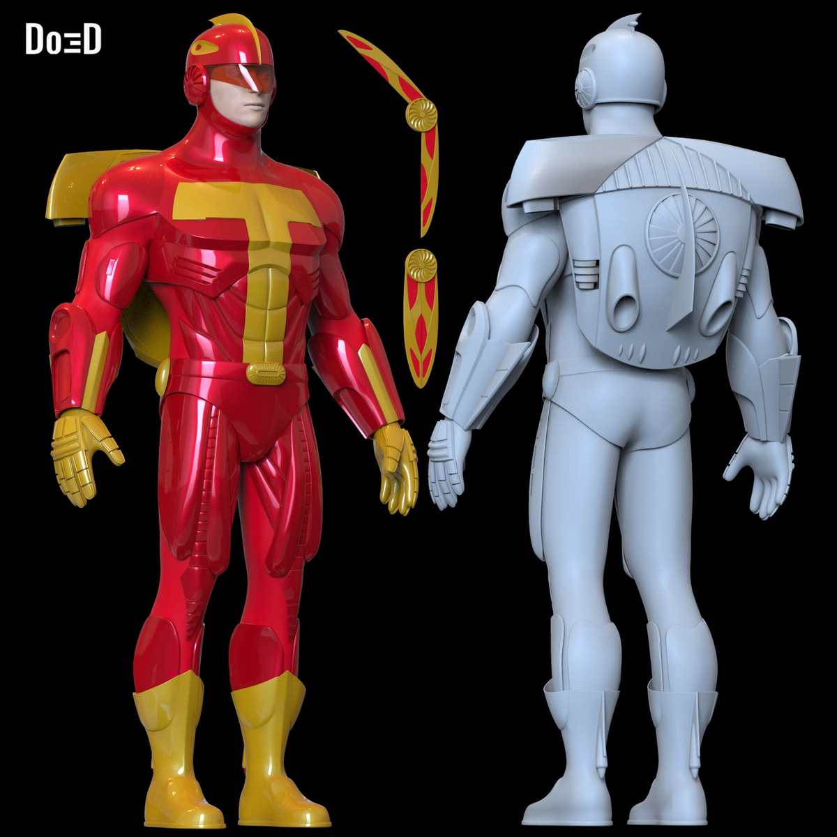 Turbo Man Jingle All The Way Armor | 3D Printable Model TurboMan #6254
