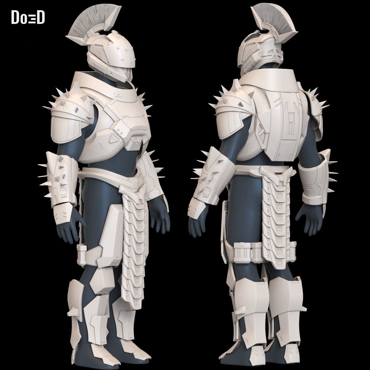 Saint-14 Full Armor + Helmet from Destiny 2 Lore | 3D Model Project #6530