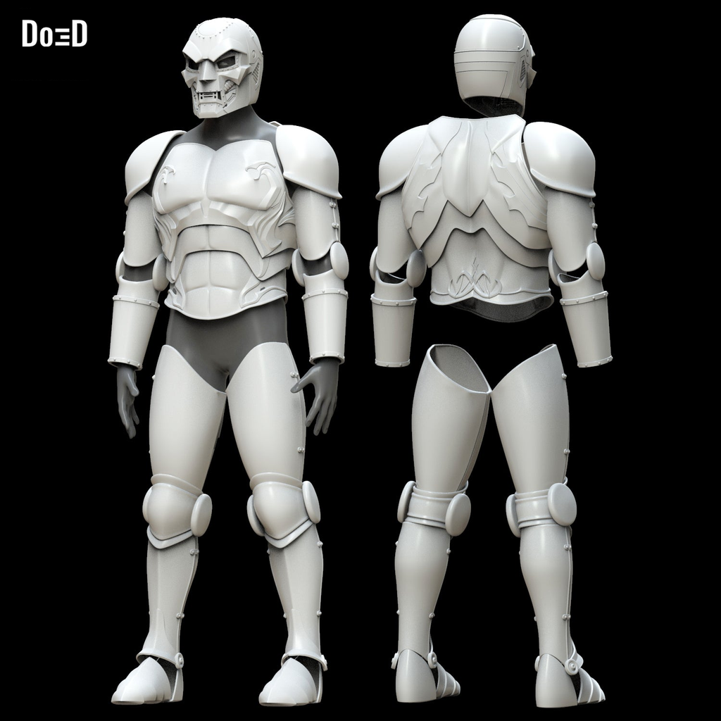 Dr. Doom Full Body Armor Helmet and Mask | 3D Model Project #5526