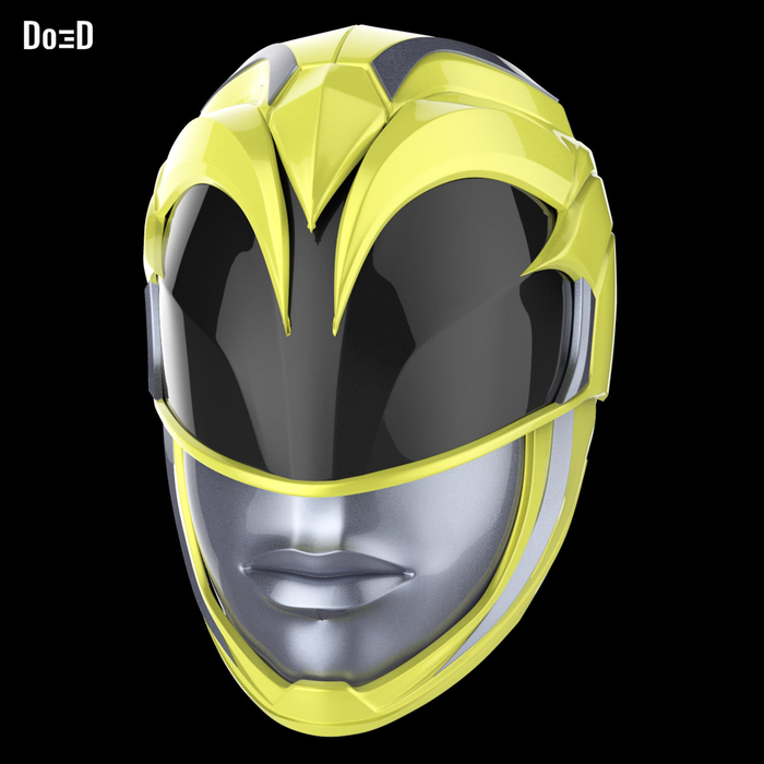 The Yellow Ranger Helmet from New Power Rangers 2017 | 3D Model Project #1701