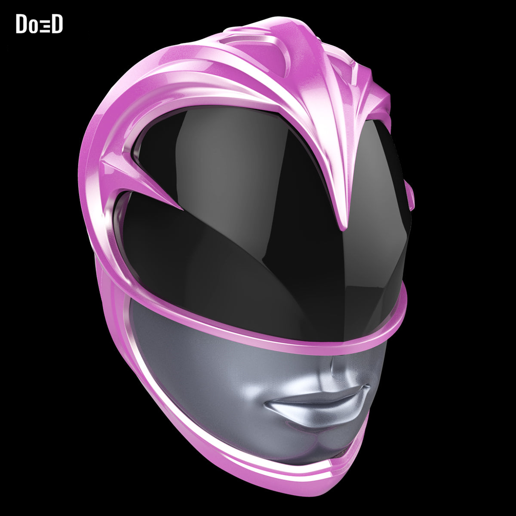 The Pink Ranger Helmet from New Power Rangers 2017 | 3D Model Project #1693