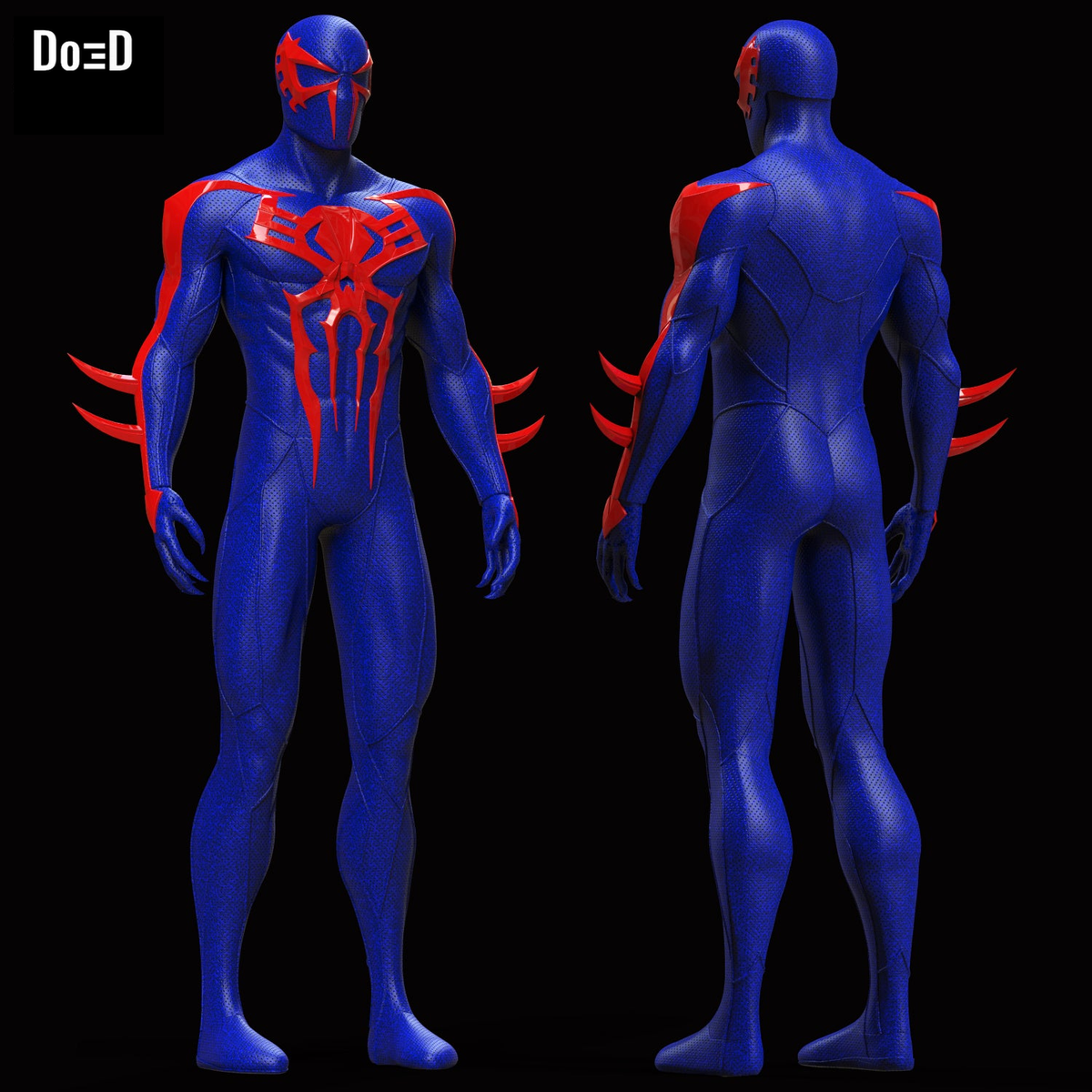 Spider-man 2099 Black Suit Blue | 3D Printable Model #5950