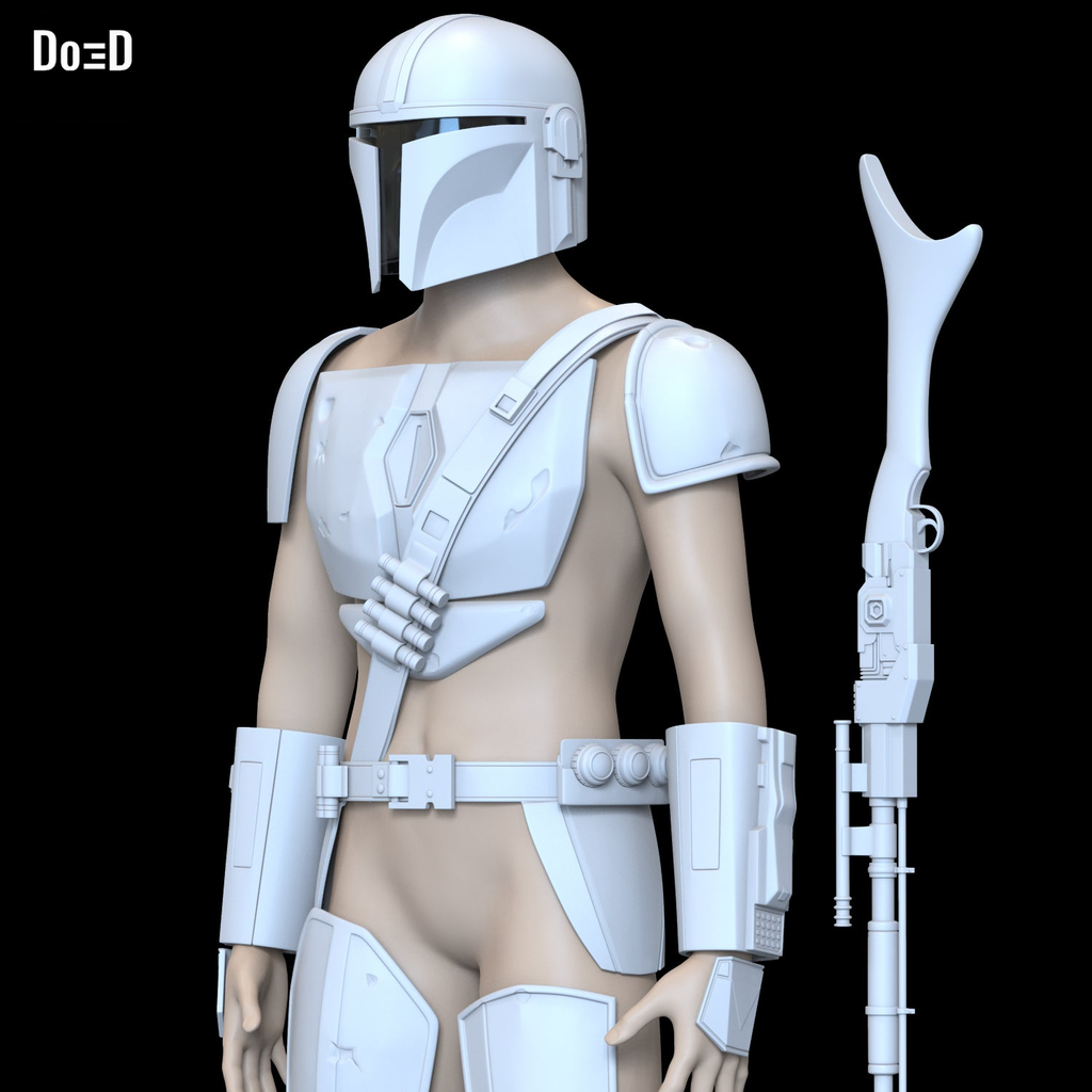 Mandalorian Original Base Armor Set | 3D Model Project #6202