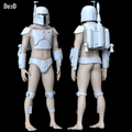 Boba Fett Star Wars Classic Amor + Jetpack Set | 3D Model Project #5625