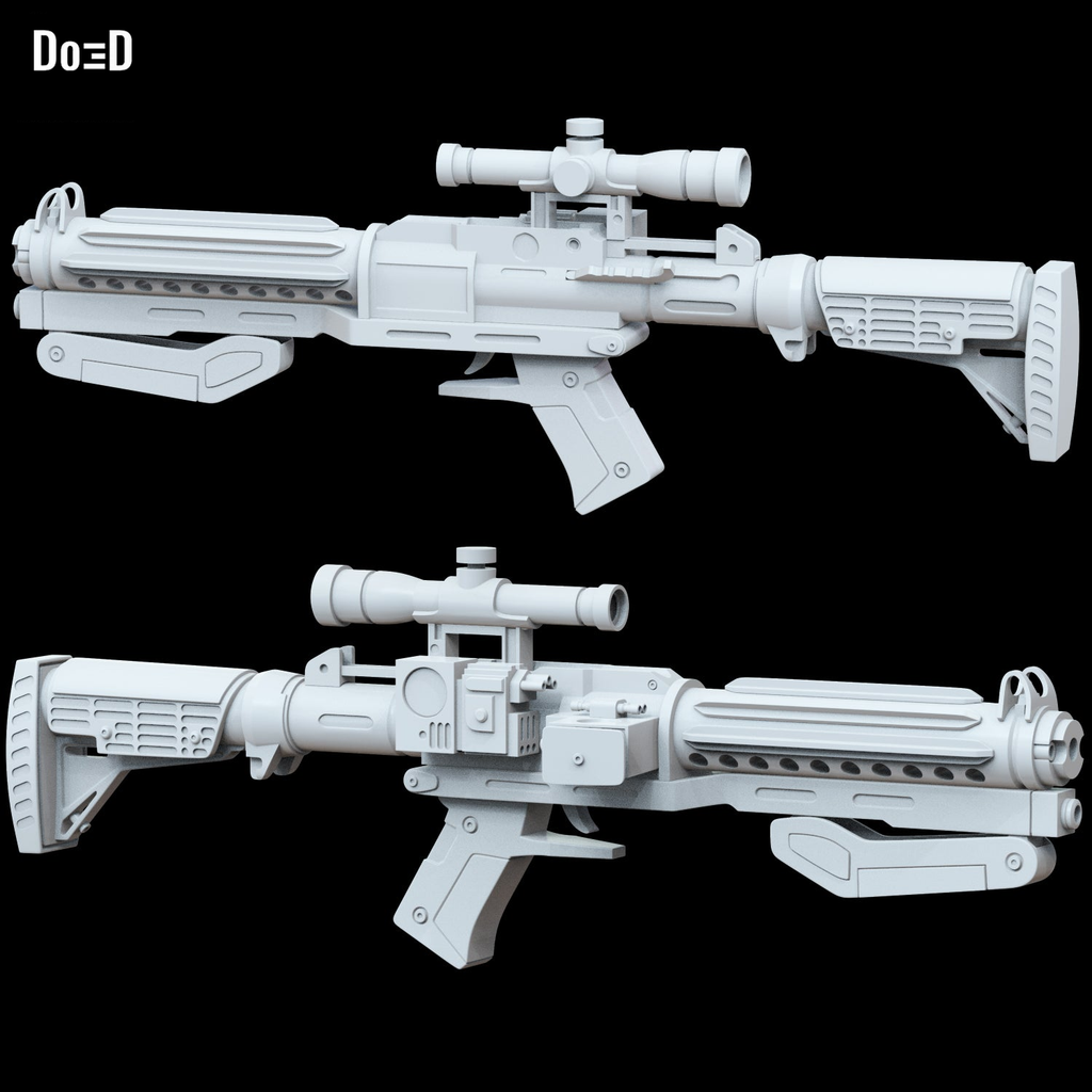 Captain Phasma F11-D Blaster Rifle Star Wars TFA | 3D Print Model Project #4804