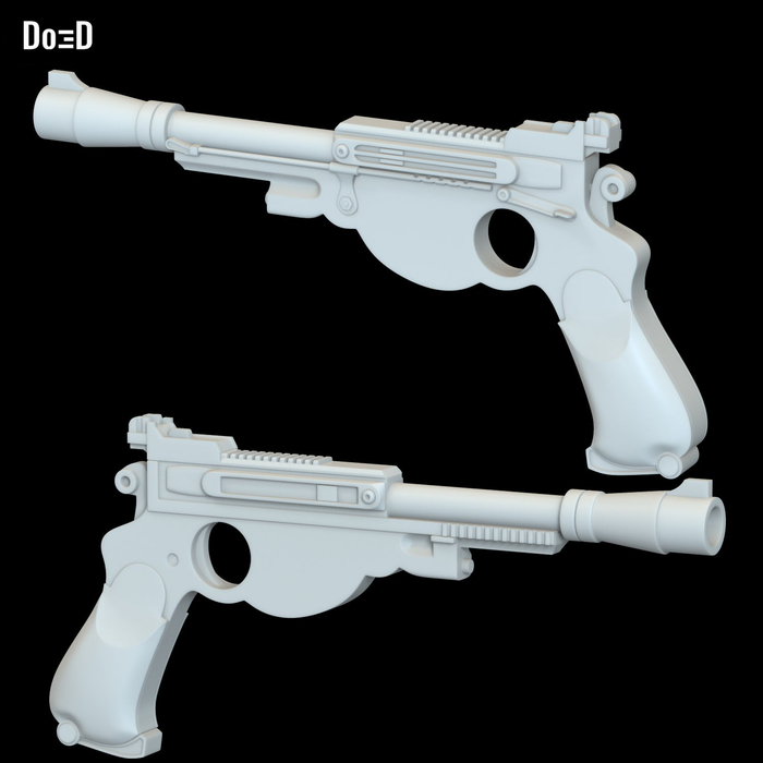 Mandalorian Blaster Pistol Gun Star Wars | 3D Model Project #6288