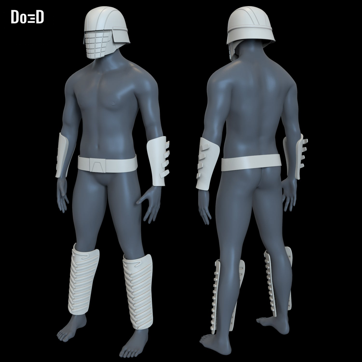 Vicrul Helmet Bracer Belt Shin Armor Knights of Ren | 3D Model Project #N16