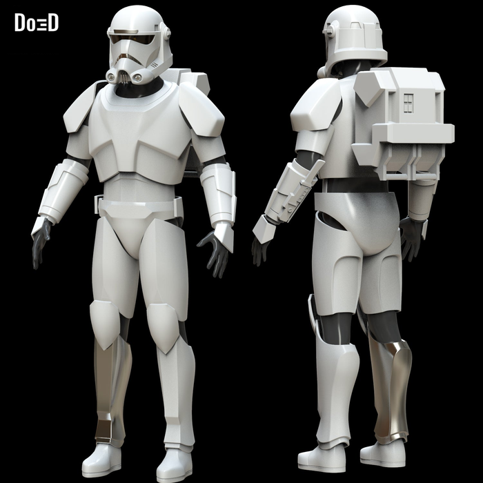 Clone Force 99 Trooper Star Wars Bad Batch Hunter Armor | 3D Project #4895