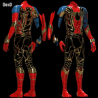 Iron Spider Man Infinity War Full Body Armor Pieces | 3D Model Project #5618