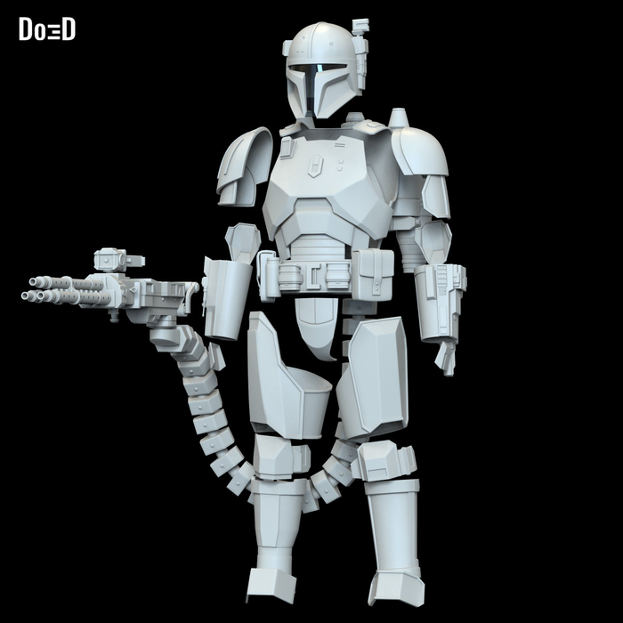 Heavy Infantry Mandalorian Paz Vizla Armor Set | 3D Model Project #6298
