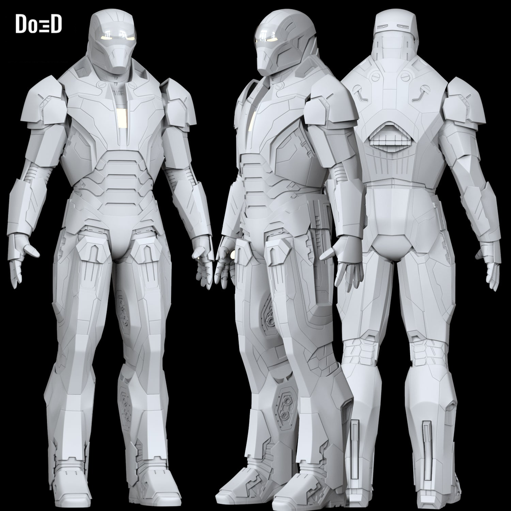 Iron Man Shotgun Mark XL MK 40 Armor | 3D Model Project #6552