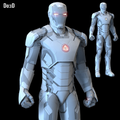Iron Man Mark XLII XLIII Helmet + Armor MK 42 43 | 3D Model Project #46