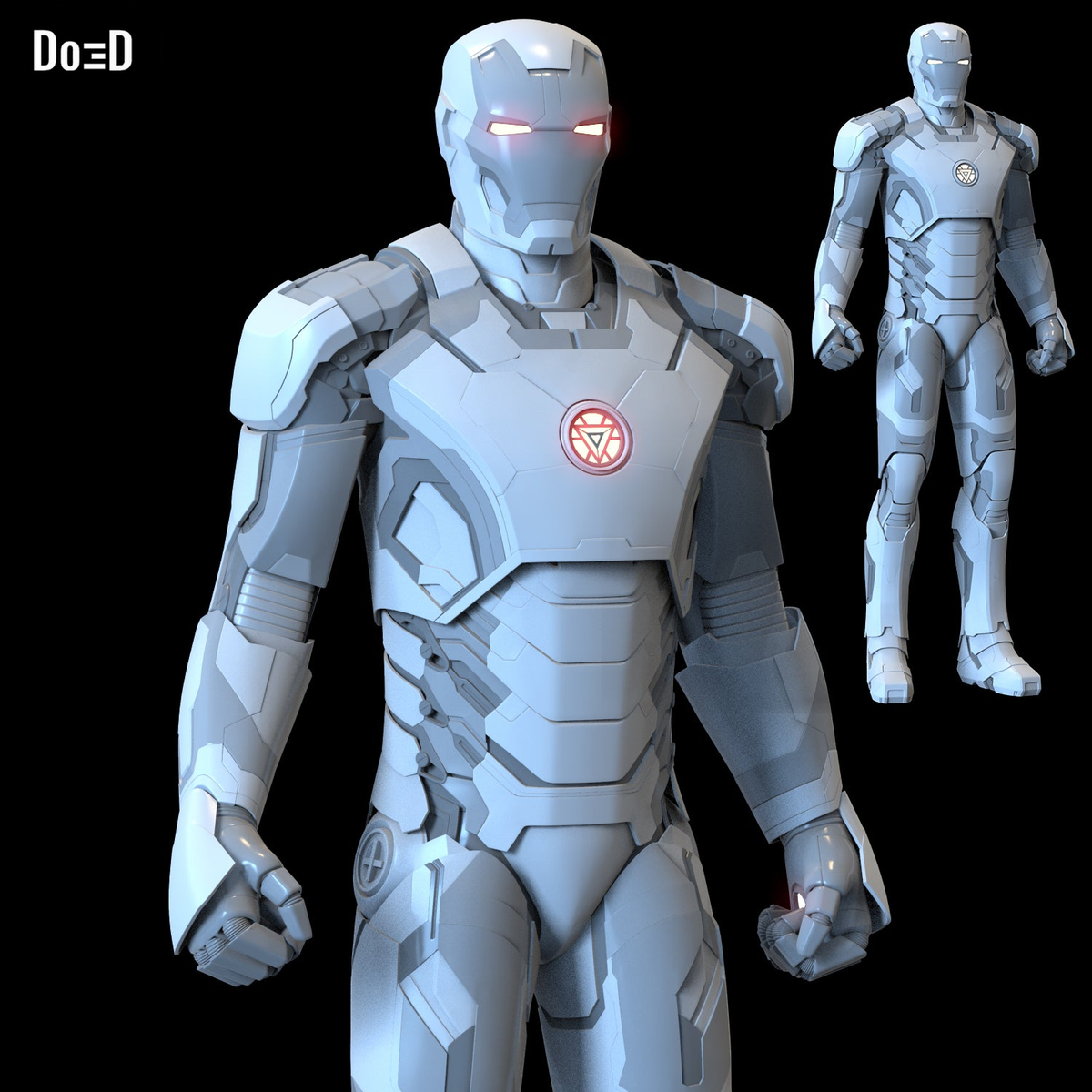 Iron Man Mark XLII XLIII Helmet + Armor MK 42 43 | 3D Model Project #46