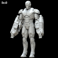 Iron Man Mark XXV Striker Full Body Armor Suit MK 25 | 3D Model Project #5403