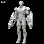 Iron Man Mark XXV Striker Full Body Armor Suit MK 25 | 3D Model Project #5403