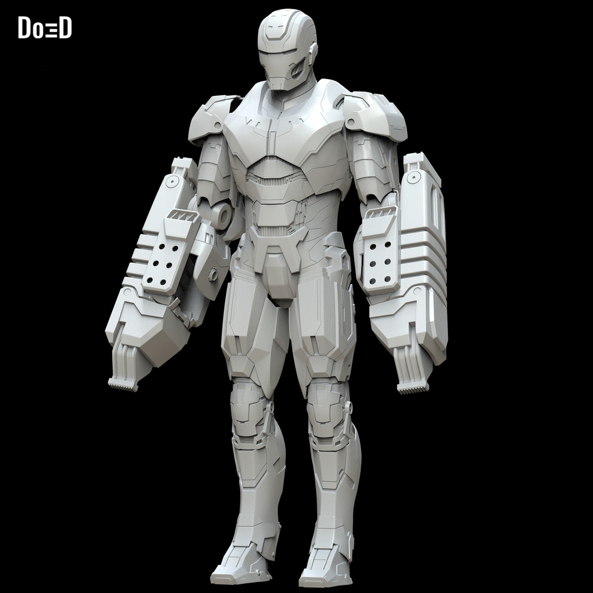 Iron Man Mark XXV Striker Full Body Armor Suit MK 25 | 3D Model Project #5403