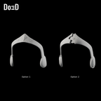 Do3D Ahsoka Tano headpiece, Option 1 and Option 2 designs, accurate Blender clay render