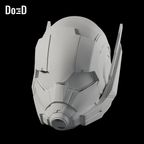 Do3D Ant-Man Civil War updated helmet, accurate Blender clay render