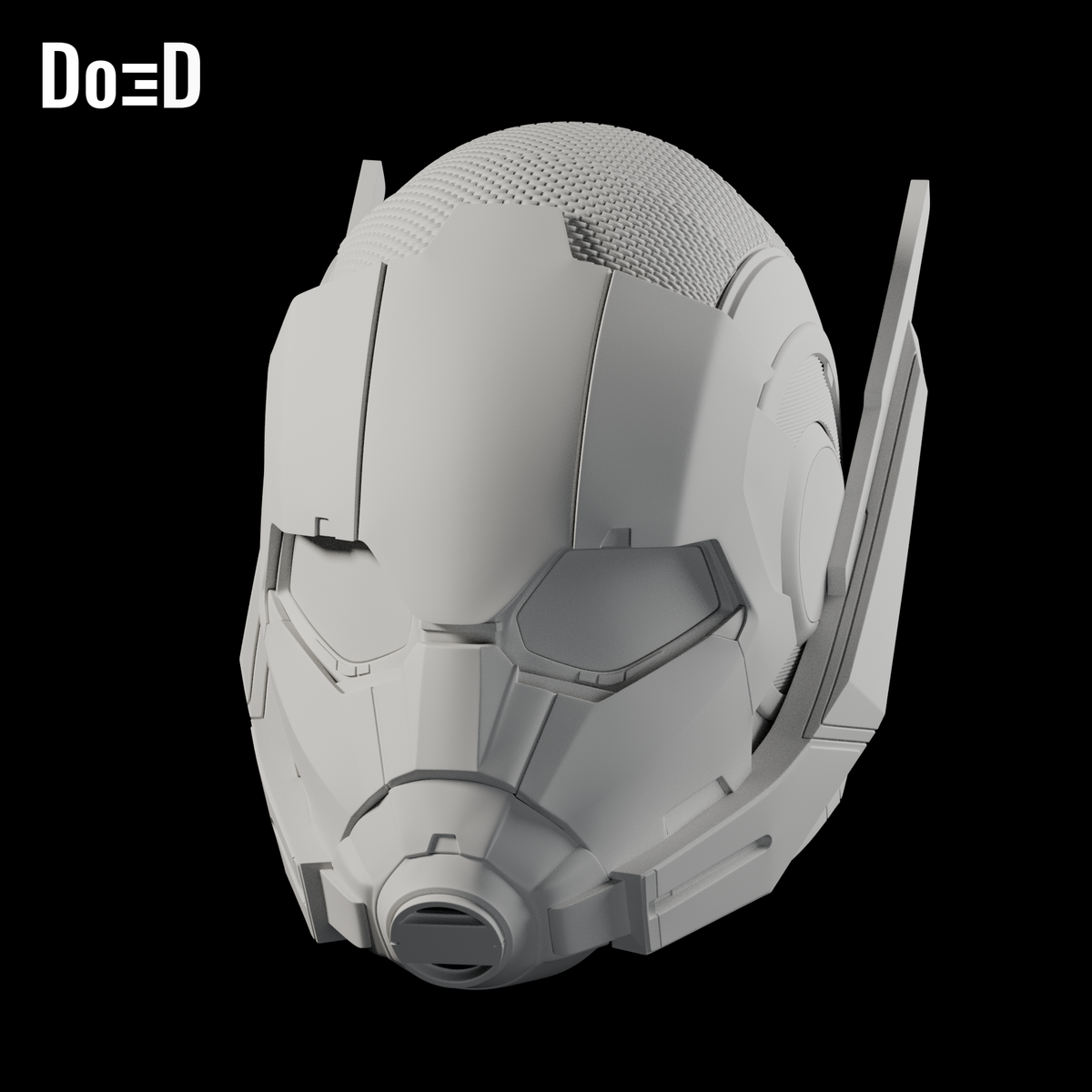 Do3D Ant-Man Civil War updated helmet, accurate Blender clay render