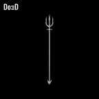 Do3D Aquaman 2018 trident, original model, Blender rendered rear view