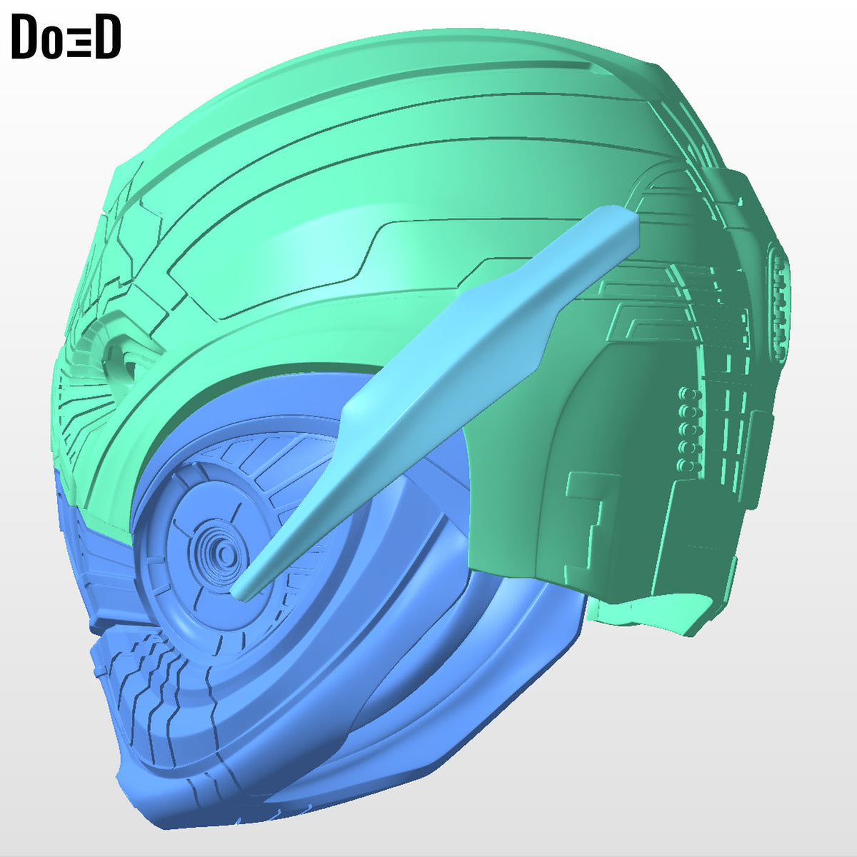 02 Ultron Classic Figure Avengers Age of Ultron helmet do3d stl file model 3d printing pri