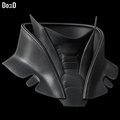 Batman 2022 neck armor STL model BNO22 with a black leather-look finish on black