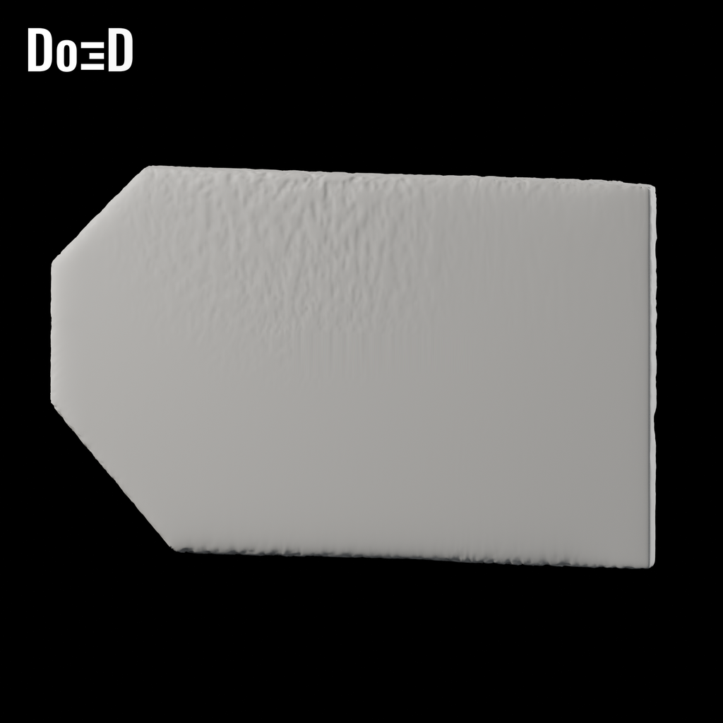 Do3D Baylan Skoll belt buckle, rear view of the same supplied configuration