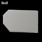 Do3D Baylan Skoll belt buckle, rear view of the same supplied configuration