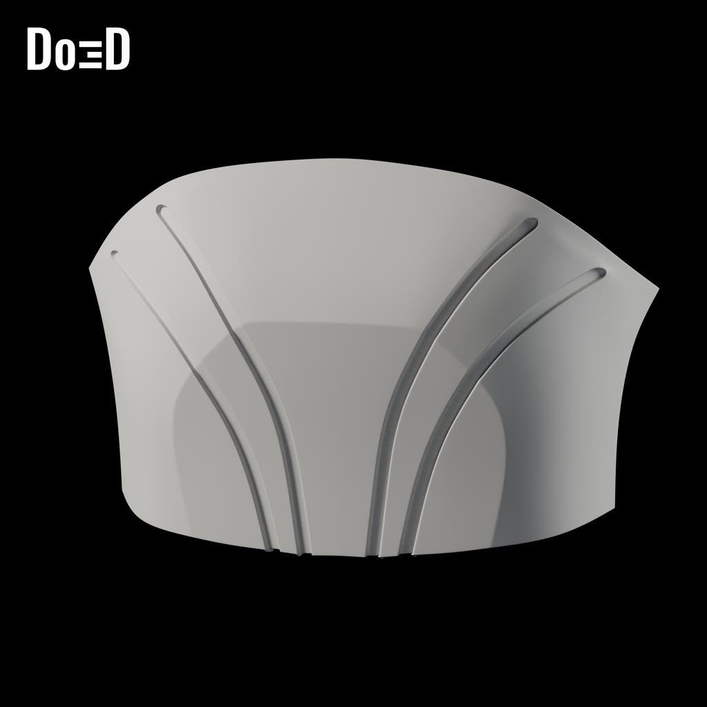 Do3D Clone Trooper 3341 stomach armor, accurate Blender clay render