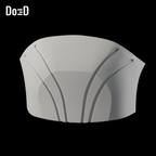 Do3D Clone Trooper 3341 stomach armor, accurate Blender clay render