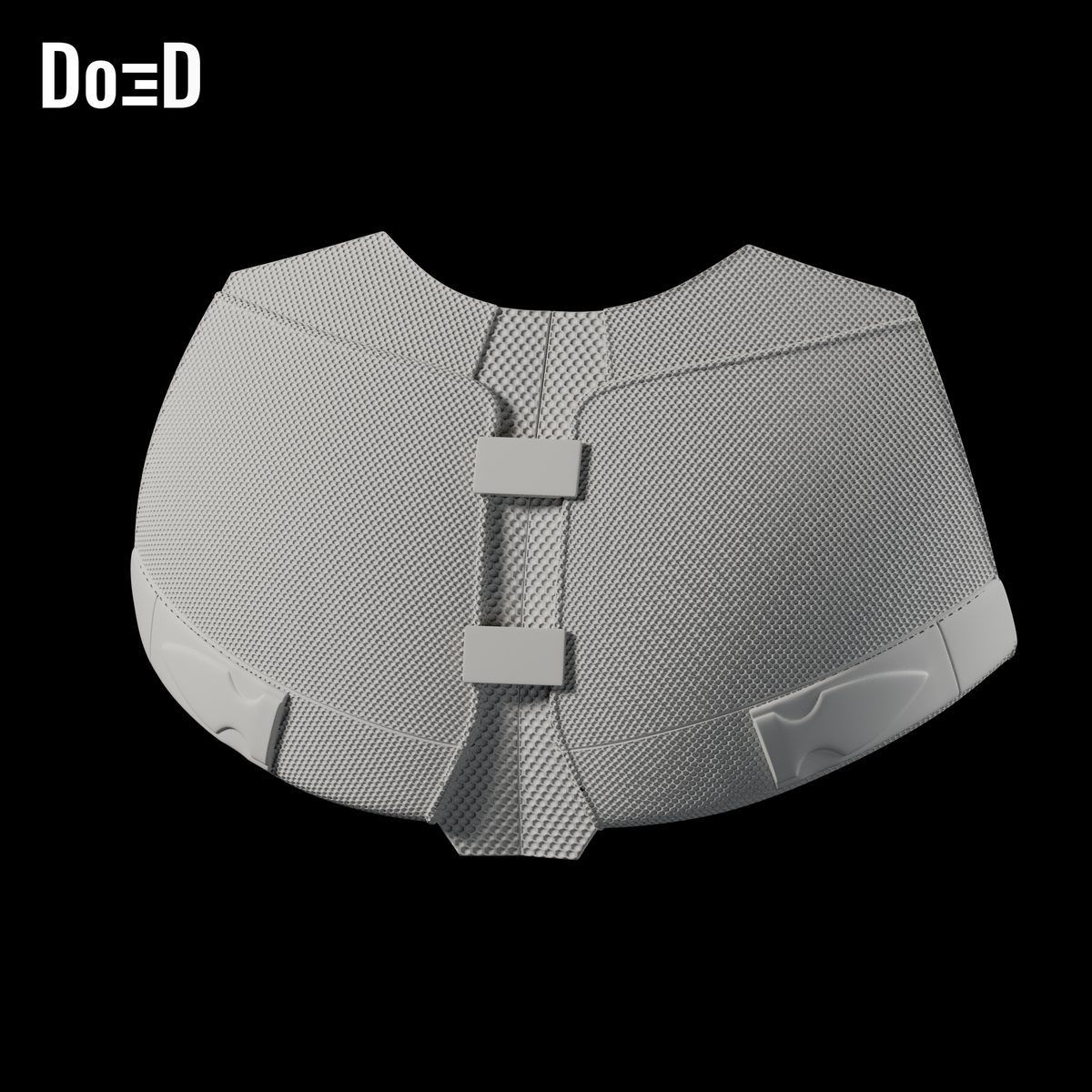 Do3D Deadpool 3 chest armor, accurate Blender clay render