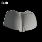 Do3D Deadpool 3 chest armor, reverse/interior view of the same chest