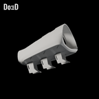 Do3D Dark Knight 2008 right gauntlet, side view of the same single supplied right gauntlet