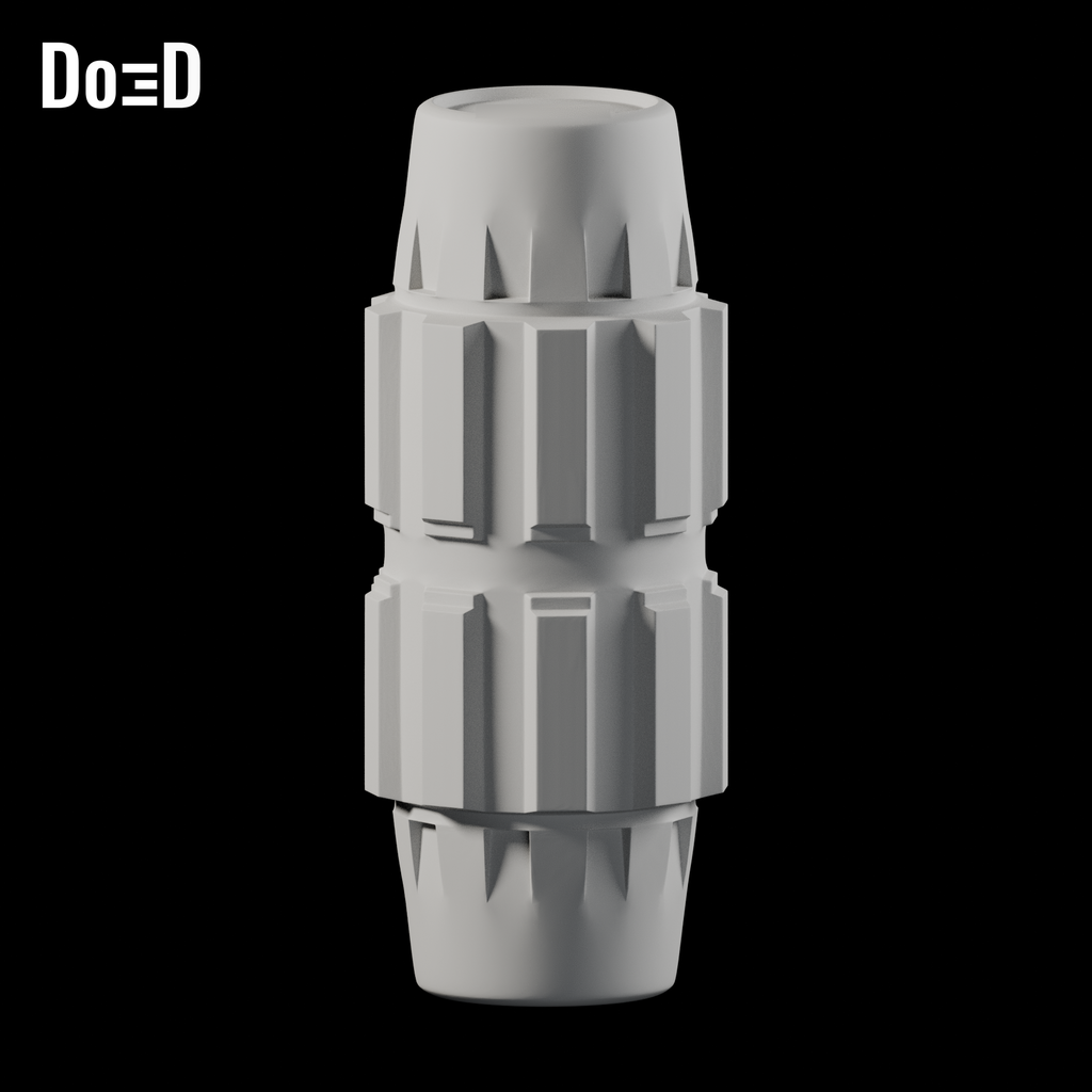Do3D Death Trooper 1787 fictional cosplay prop, accurate Blender clay render