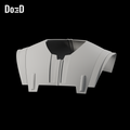 Do3D Ezra Ahsoka collar and shoulder armor, accurate Blender clay render
